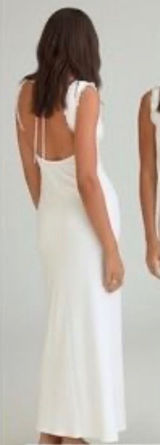 Princess Polly Midi Dress Women 10 White Lace Trim‎ Cottagecore Summer Romantic Photo 0