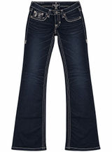 Women's Big Star Liv boot cut distressed jeans size 28x35 Regular Photo 0