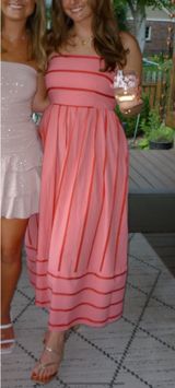 Pink & Red Maxi Dress Photo 0