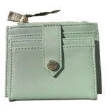 Steve Madden Bhayden‎ Card Case Sage Green Faux Leather Wallet MR116325 New Photo 0