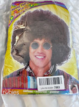 NWT Hippie Afro Wig Burnett Halloween Dress Up Costume Accessories Photo 0