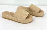 Beach by Matisse Jute Platform Slide Espadrille Sandals Natural Beige Women’s 9 Photo 0