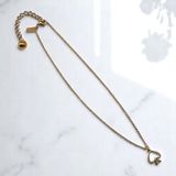 Kate spade Gold tone‎ Signature Logo Pendant Charm open spade designer necklace Photo 0