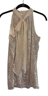 Calvin Klein‎ Sequin Dress Halter Neck Sleeveless Party Sparkle Size S Photo 0