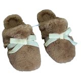 Auden Brown Slippers with Bow Fall Season Size 11 NWOT Photo 0