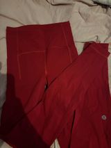 Red Lululemon Leggings Photo 0