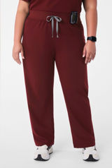 Figs Women's Burgundy Livingston Straight Leg Scrub Pants XXL Photo 0
