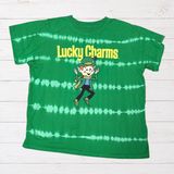 Lucky Charms Green Tie Dye Graphic Tee Cotton T Shirt Women's Small Photo 0