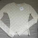 Revolve Lace White Top Photo 0