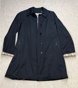 Burberry London Car Coat Women 6R Black Nova Chk Luxury Old Money Dark Academia Photo 0