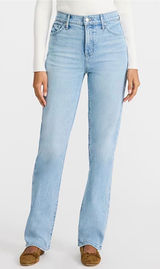 Express Modern Straight Super High Rise Jeans, Size 4R Photo 0
