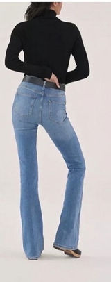 Anthropologie Pilcro Letterpress The Icon Flare Denim Jeans $148 High Rise NWT Photo 0