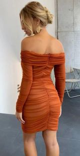 SheIn Ruched Bodycon Dress Photo 0