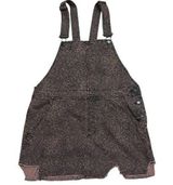 Free People womens size 8 animal print overall jumper distressed dress denim Photo 0