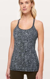 Lululemon Free To Be Nulu Black and White Tank Top in Diffuse Starlight Black Photo 0