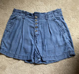 High Waisted Button Up Shorts Photo 0