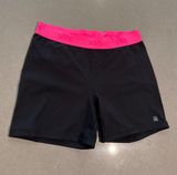 VSX Victoria Secret Sport Shorts Womens Large Black Pink‎ Athletic Gym Photo 0