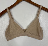 SKIMS Fits Everybody Triangle Bralette Ochre Tan Nude Wireless Bra Medium Photo 0