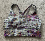Lululemon Align Energy Sports Bra Abstract Print Strappy Back Women Size 4‎ Photo 0