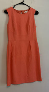 Shoshanna Sz 8 Sheath Coral Sleeveless Dress Cutout Office Work Cocktail Brunch Photo 0