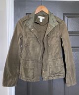 Olive Green  Utility Jacket Photo 0