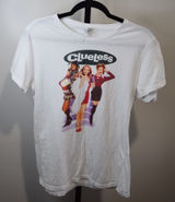 Port & Company Clueless Graphic T-Shirt Medium White 90s Y2K Photo 0