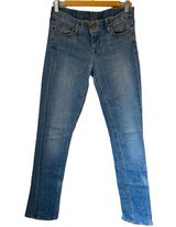 J. Crew Y2K Jeans Women's 27 Blue Denim Matchstick Stretch Mid/low Rise Straight Photo 0