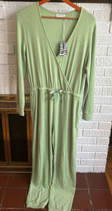 Roller Rabbit Agatha Jumpsuit Ribbed One Piece Jade Green NWT Size‎ M Photo 0