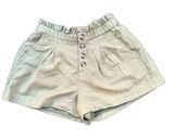 American Eagle green shorts small paper bag cinch waist sage preppy cottagecore Photo 0