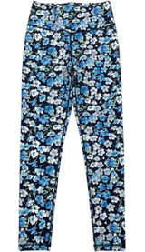 OFFLINE by Aerie Real Me Leggings Womens XS Blue Floral High Rise 7/8 Length Photo 0