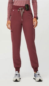FIGS High Waisted Zamora Scrub Pants Burgundy XXS‎ Technical Collection Jogger Photo 0