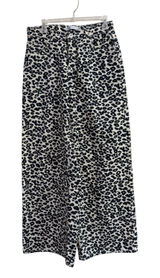 Zara Leopard Print Wide Leg Jeans High Rise Animal Print Denim Size 8 US 40 EUR Photo 0