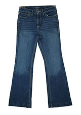 Ariat Slim Trouser Jeans Women 30R Blue High Rise Ella Wide Leg Western Cowgirl Photo 0