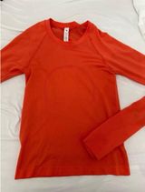 Orange Lululemon Swiftly Tech Long Sleeve Photo 0