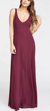 ✨Show Me Your Mumu Burgundy Jenn Maxi Sz Medium Dress✨ Photo 0