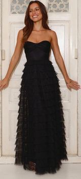 Hello Molly Lovers in Paris Strapless Tulle Maxi Dress Photo 0