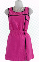 Vintage 90s Lily's of Beverly Hills Pink & Black 2-PC Top & Skirt Set Size S Photo 0