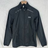 TYR Womens Alliance Windbreaker Black Wind & Water Resistant‎ Full Zip Jacket Photo 0
