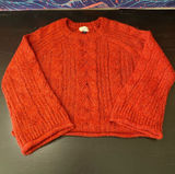 Universal Threads Chunky Cable Crewneck Sweater - Red Photo 0