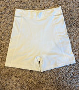 OFFLINE by Aerie high rise white biker shorts no front inseam, side pockets Photo 0