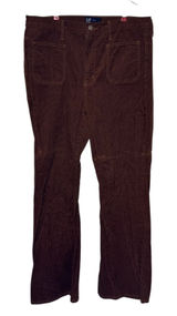 Gap Womens Pants High Rise 70s Flare Corduroy Retro Sable Brown Size 16/33R NWT Photo 0