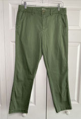 J Crew Womens 6 Green Straight Leg Boyfriend Jeans Chino Photo 0
