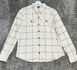Patagonia Button Down Shirt Women's Flannel Plaid Long Sleeve Casual Size L Photo 0