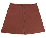 WeWoreWhat‎ Blazer Skirt Brown Button Front Asymmetrical A-Line Size S Photo 0