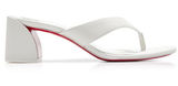 Christian Louboutin Janetonga 55mm Leather Thong Sandals in White Photo 0