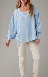 American Eagle Blue Sweater Knit Photo 0