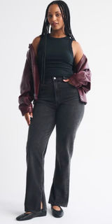 Abercrombie & Fitch Curve Love Ultra High Rise 90s Straight Jean Sz 8/29 Photo 0