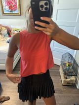 Lululemon Women’s Sleeveless Cropped Tank Top - Coral Photo 0