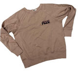 Wilfred Free Womens Sweater Size X-Small Logo‎ Brown Pullover Knit Sweatshirt Photo 0