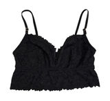 PINK Victoria's Secret Black Whimsygoth Lace Adjustable Bralette Tank Medium Photo 0